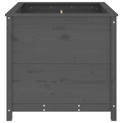 Jardinieră Grădină Gri - Lemn Masiv Pin | Livrare Gratuită