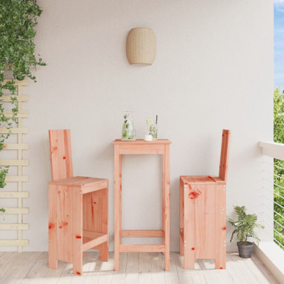 Scaune de bar - 2 buc. - 40x42x120 cm - lemn masiv Douglas