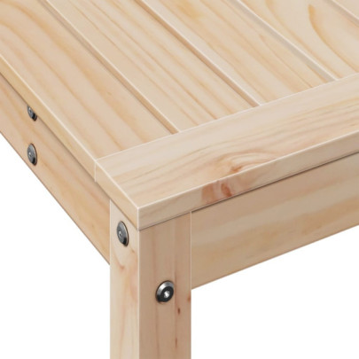 Masă de plantare lemn masiv de pin cu poliță - 108x35x75 cm