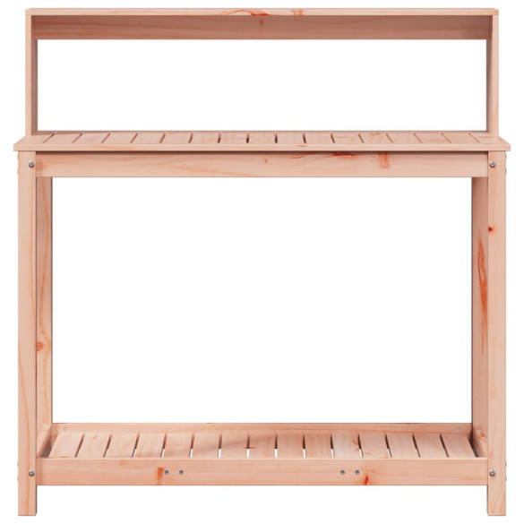 Masă de plantare cu rafturi din lemn masiv Douglas