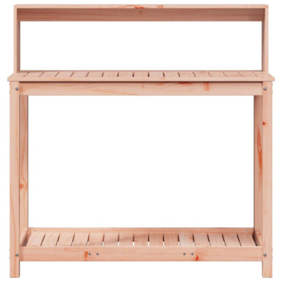 Masă de plantare cu rafturi din lemn masiv Douglas