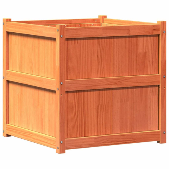 Jardinieră Lemn Masiv Pin - 70x70x70 cm - Livrare Gratuită