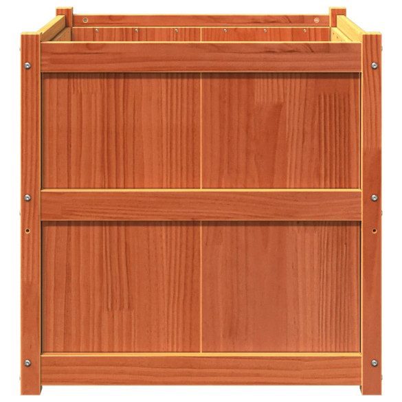 Jardinieră Lemn Masiv Pin - 70x70x70 cm - Livrare Gratuită