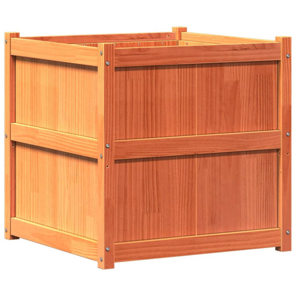 Jardinieră Lemn Masiv Pin - 70x70x70 cm - Livrare Gratuită