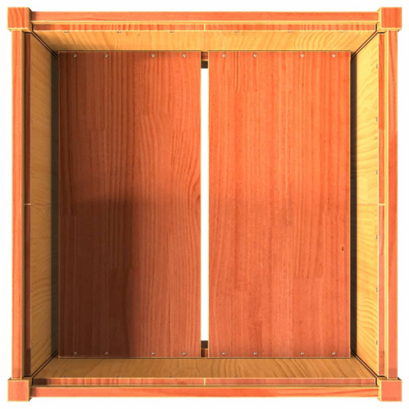 Jardinieră Lemn Masiv Pin - 70x70x70 cm - Livrare Gratuită