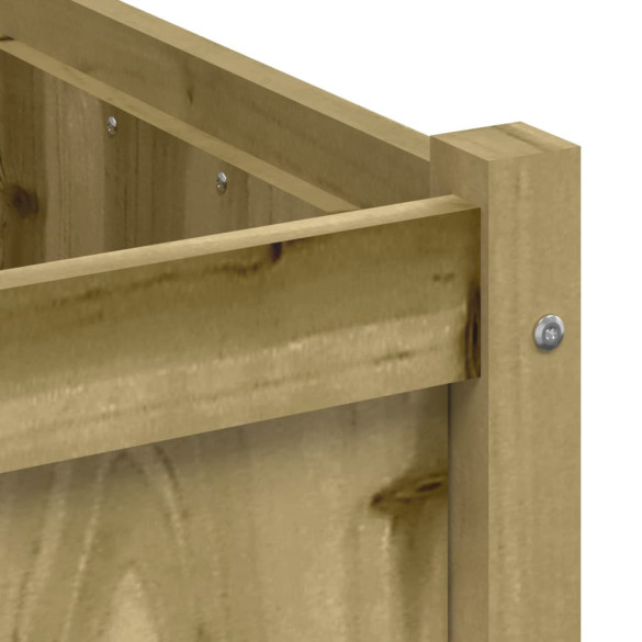 Jardinieră Lemn Pin 70x70x70 cm - Livrare Gratuită