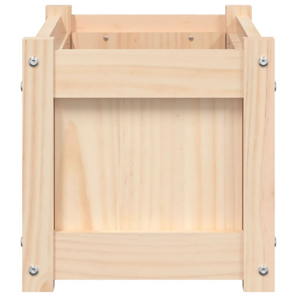 Jardiniere Grădină Lemn Masiv - 2 bucăți - Livrare Gratuită