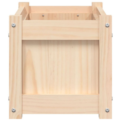 Jardiniere Grădină Lemn Masiv - 2 bucăți - Livrare Gratuită