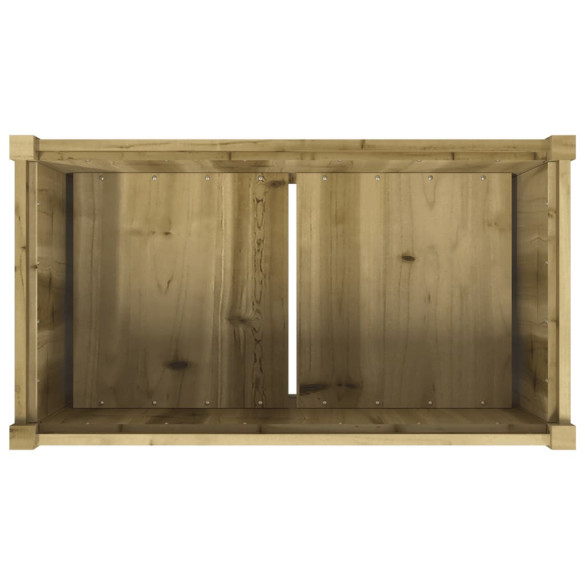 Jardinieră Lemn Pin pentru Grădină - 90x50x70 cm