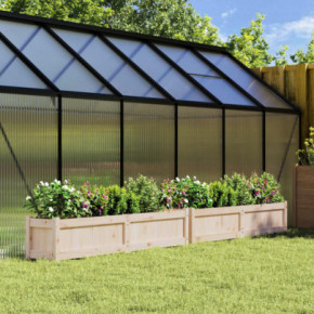 Jardiniere Grădină Lemn Masiv - Set 2 Bucăți - Livrare Gratuită