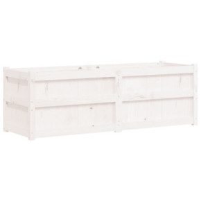 Jardinieră Grădină Albă din Lemn Masiv de Pin | Livrare Gratuită 2