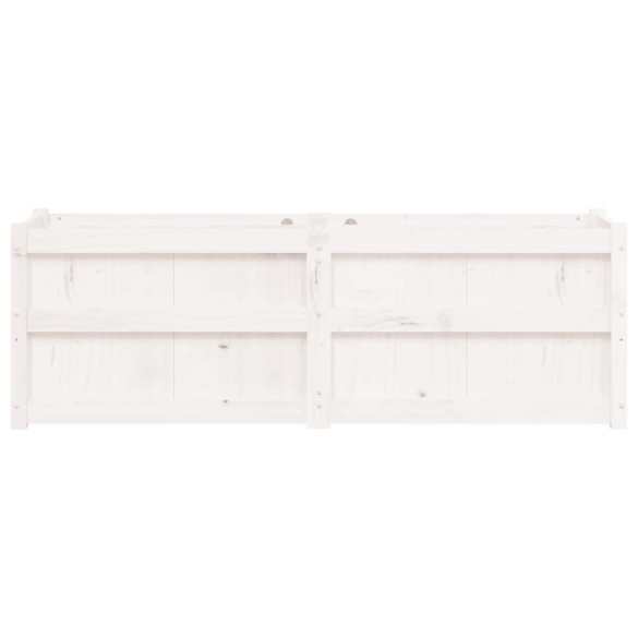 Jardinieră Grădină Albă din Lemn Masiv de Pin | Livrare Gratuită