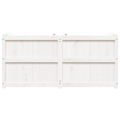 Jardinieră Grădină Albă din Lemn Masiv de Pin | Livrare Gratuită