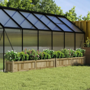 Jardiniere Grădină Lemn Pin - Set 2 Bucăți - Livrare Gratuită