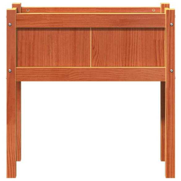 Jardiniere Grădină Lemn Pin - Set 2 Bucăți - Maro Ceruit