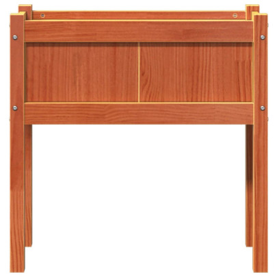 Jardiniere Grădină Lemn Pin - Set 2 Bucăți - Maro Ceruit