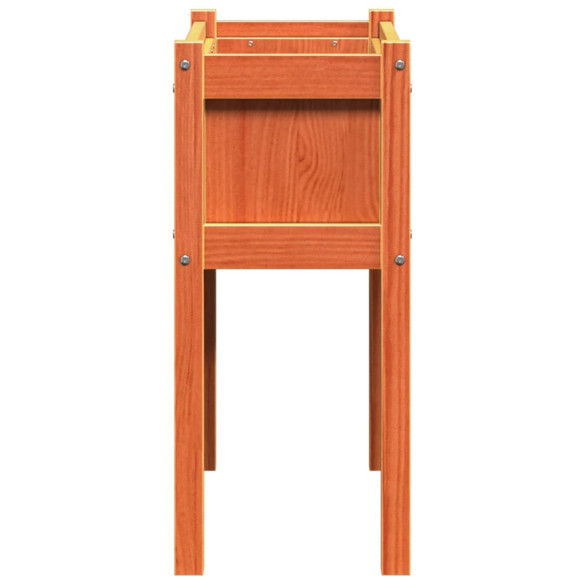 Jardiniere Grădină Lemn Pin - Set 2 Bucăți - Maro Ceruit