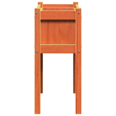 Jardiniere Grădină Lemn Pin - Set 2 Bucăți - Maro Ceruit