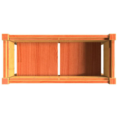 Jardiniere Grădină Lemn Pin - Set 2 Bucăți - Maro Ceruit