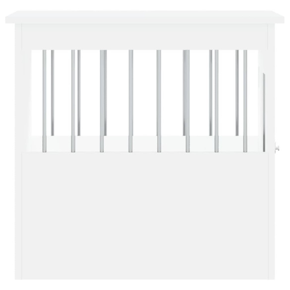 Cușcă Ladă pentru Câini Alb - Mobilier Funcțional