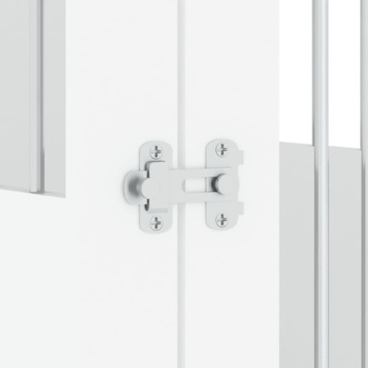 Cușcă Ladă pentru Câini Alb - Mobilier Funcțional