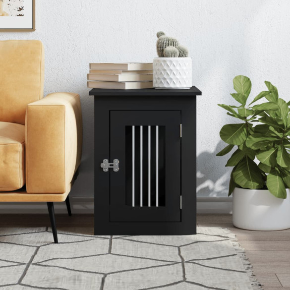 Cușcă-Masă pentru Câini Negru | Livrare Gratuită