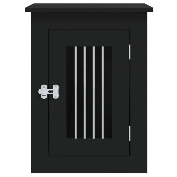 Cușcă-Masă pentru Câini Negru | Livrare Gratuită