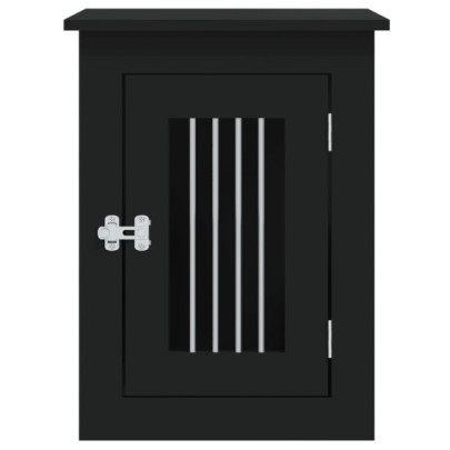 Cușcă-Masă pentru Câini Negru | Livrare Gratuită