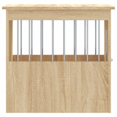 Cușcă pentru Câini Stejar Sonoma - Masă Capăt - 45x62x59 cm