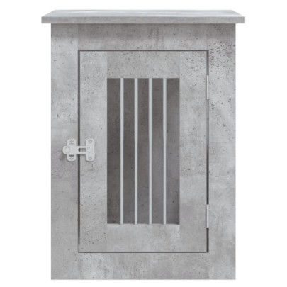 Cușcă Câini 2 în 1 cu Masă - Lemn Prelucrat - Livrare Gratuită