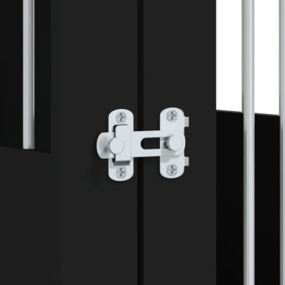 Cușcă Câini Lemn Compozit 55x75x65 cm - Negru