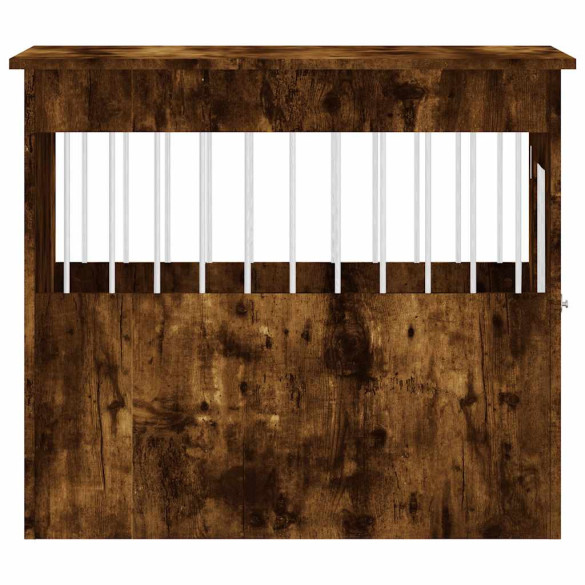 Cușcă Câini cu Masă - Stejar Fumuriu - 55x80x68 cm - Lemn Compozit