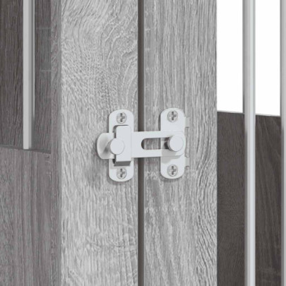 Ladă Câini Lemn Compozit cu Masă - Gri Sonoma | Livrare Gratuită