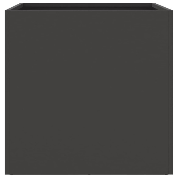 Jardiniere Negre Oțel - Set 2 Bucăți - Livrare Gratuită