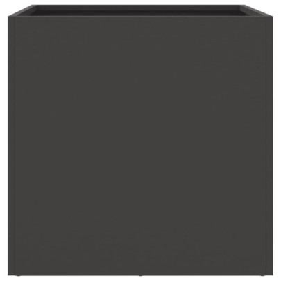 Jardiniere Negre Oțel - Set 2 Bucăți - Livrare Gratuită