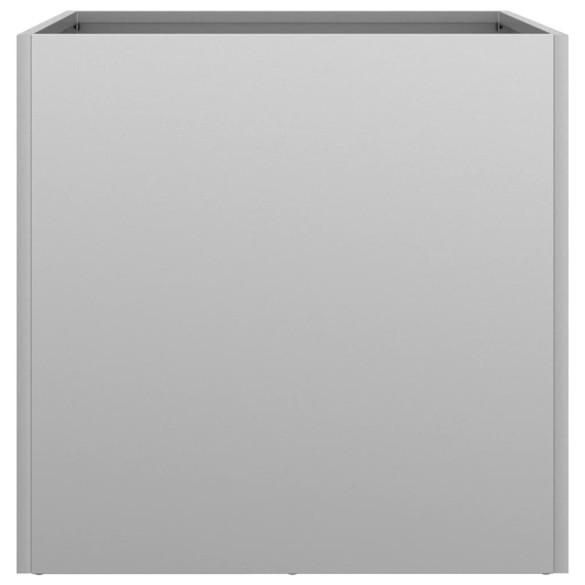 Jardiniere Argintii 49x47x46 cm - Set 2 Buc - Oțel Galvanizat