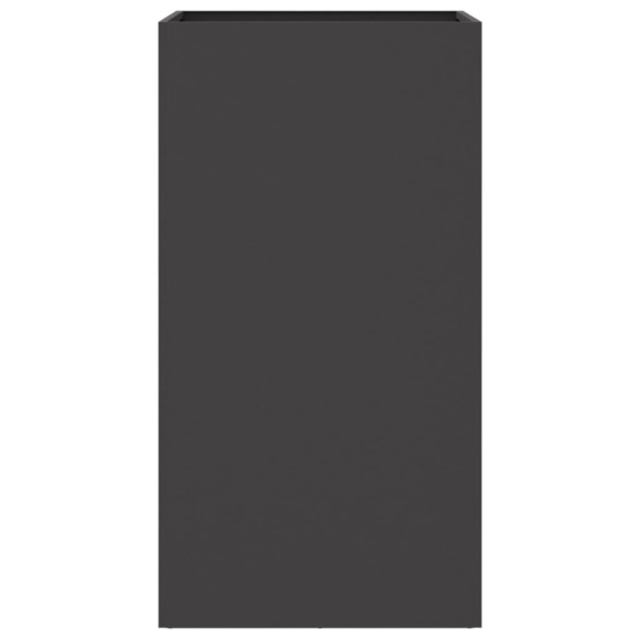 Jardinieră Oțel Negru 42x38x75 cm - Livrare Gratuită