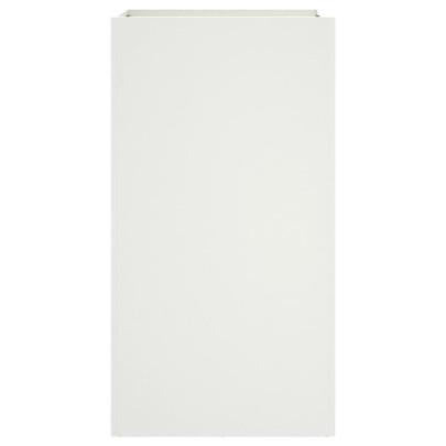 Jardinieră Albă din Oțel - 42x38x75 cm - Livrare Gratuită