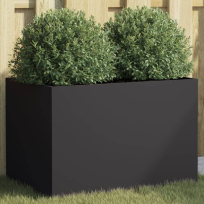 Jardinieră Oțel Negru 62x40x39 cm - Livrare Gratuită