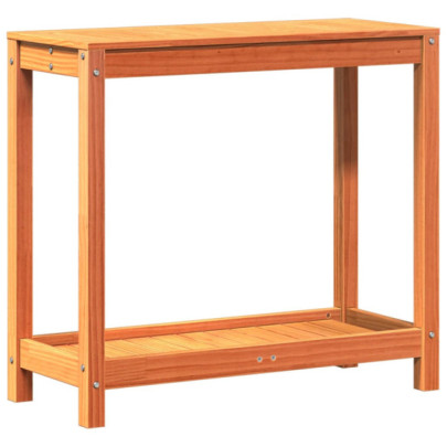 Masă Plantare cu Raft din Lemn Masiv de Pin - Livrare Gratuită