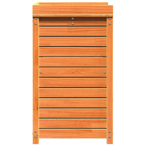 Masă de Plantare din Lemn Masiv de Pin cu Rafturi