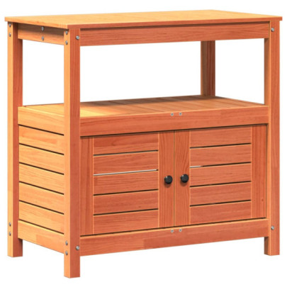 Masă de Plantare cu Rafturi Lemn Masiv Pin 82,5x45x81 cm