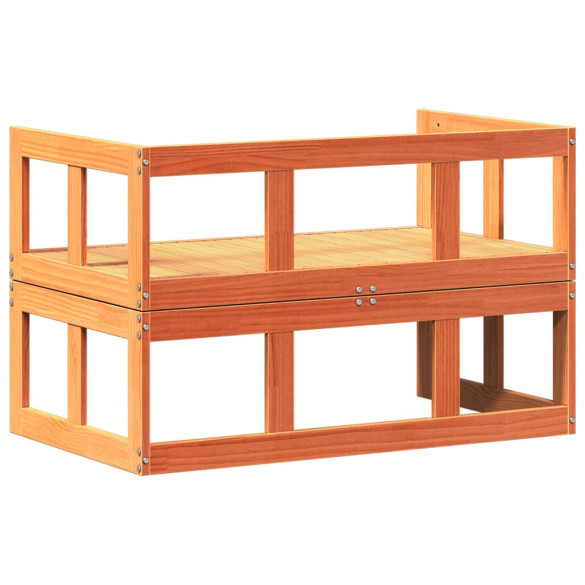 Banchetă extensibilă grădină - Lemn masiv pin - Livrare gratuită