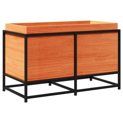 Jardinieră Lemn Masiv Pin - 80x40x50 cm - Livrare Gratuită