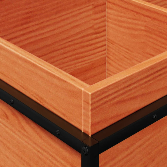 Jardinieră Lemn Masiv Pin - 80x40x50 cm - Livrare Gratuită