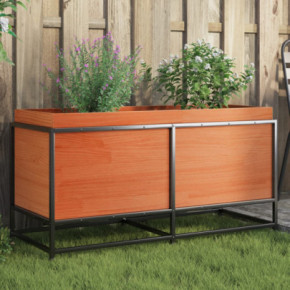 Jardinieră Grădină Lemn Masiv Pin - Maro Ceruit 100x40x50cm