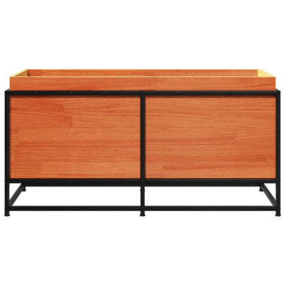 Jardinieră Grădină Lemn Masiv Pin - Maro Ceruit 100x40x50cm