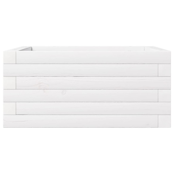 Jardinieră Grădină Albă - Lemn Masiv de Pin | Livrare Gratuită