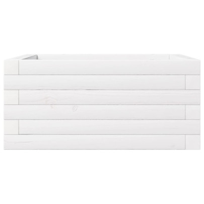 Jardinieră Grădină Albă - Lemn Masiv de Pin | Livrare Gratuită