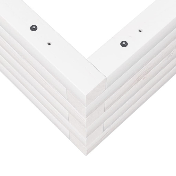 Jardinieră Grădină Albă - Lemn Masiv de Pin | Livrare Gratuită